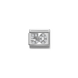 Nomination Classic Silver CZ Number Fifty Charm