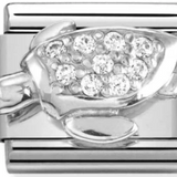 Nomination Classic Silver CZ Turtle Charm
