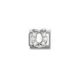 Nomination Classic Silver CZ Vintage Horseshoe Charm