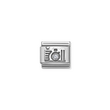 Nomination Classic Silver CZ Camera Charm