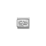 Nomination Classic Silver CZ Hamsa Hand Charm