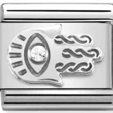 Nomination Classic Silver CZ Hamsa Hand Charm