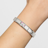 Nomination Classic CZ Enamel Pink Butterfly Charm