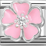 Nomination Classic CZ Enamel Pink Blossom Charm