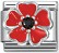 Nomination Classic CZ Enamel Poppy Flower Charm