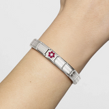 Nomination Classic CZ Red Flower Charm