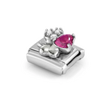 Nomination Classic CZ Red Clover Charm