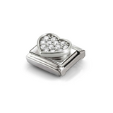 Nomination Classic CZ White Heart Charm