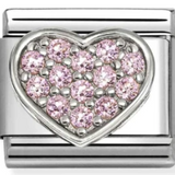 Nomination Classic CZ Pink Heart Charm