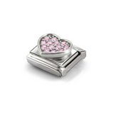 Nomination Classic CZ Pink Heart Charm