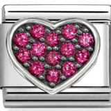 Nomination Classic CZ Red Heart Charm