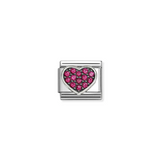 Nomination Classic CZ Red Heart Charm