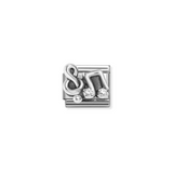 Nomination Classic CZ Treble Clef Music Note Charm