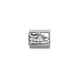 Nomination Classic CZ White Pavé Trainers Charm