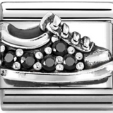 Nomination Classic CZ Black Pavé Trainers Charm