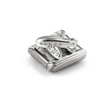 Nomination Classic CZ White Pavé Aeroplane Charm