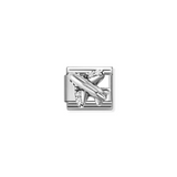 Nomination Classic CZ White Pavé Aeroplane Charm