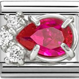 Nomination Classic CZ Red Luxe Pear Shape Charm