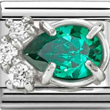 Nomination Classic CZ Green Luxe Pear Shape Charm