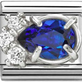 Nomination Classic CZ Blue Luxe Pear Shape Charm
