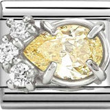 Nomination Classic CZ Yellow Luxe Pear Shape Charm