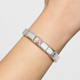 Nomination Classic CZ Yellow Pink Luxe Pear Shape Duo Charm