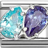 Nomination Classic CZ Two Blue Luxe Pear Shape Duo Charm (Copy)