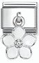 Nomination Classic Silver Enamel Flower Drop Charm