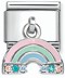 Nomination Classic Silver Enamel CZ Rainbow Charm