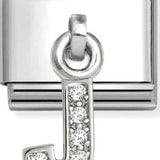 Nomination Classic Silver CZ Initial Drop Charm