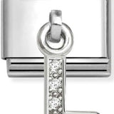 Nomination Classic Silver CZ Initial Drop Charm