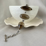Sterling Silver Handmade Multi Shape Smoky Quartz Bracelet SALE