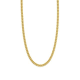 Ti Sento Sterling Silver Curb Chain Necklace Golden 4mm