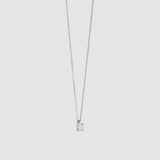 Ti Sento Classic Solitaire Sterling Silver CZ Necklace