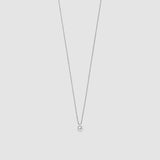 Ti Sento Classic Solitaire Sterling Silver CZ Necklace