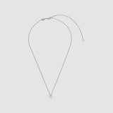 Ti Sento Classic Solitaire Sterling Silver CZ Necklace