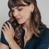 Ti Sento Classic Solitaire Sterling Silver CZ Necklace