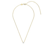 Ti Sento Classic Solitaire Sterling Silver CZ Necklace Golden