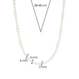 Ti Sento Modern Pearl Sterling Silver Necklace