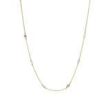 Ti Sento Pearl Silver Gold Plated Charm Necklace