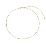 Ti Sento Pearl Silver Gold Plated Charm Necklace