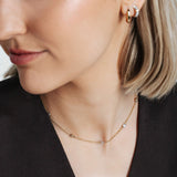 Ti Sento Pearl Silver Gold Plated Charm Necklace