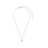 Ti Sento Classic Square Halo Sterling Silver CZ Necklace Golden