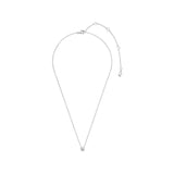 Ti Sento Classic Solitaire Sterling Silver CZ Necklace