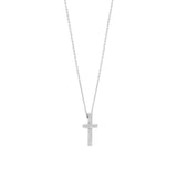 Ti Sento Classic Cross Sterling Silver CZ Necklace