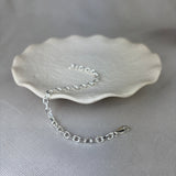 Sterling Silver Angle Filed Trace Link Bracelet