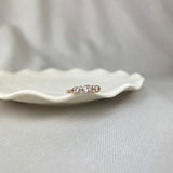 Vintage Design 9ct Rose Gold Morganite Diamond Band Ring