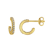 Dew Petite CZ Huggie Hoop Earrings