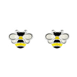 Dew Enamel Bee Stud Earrings