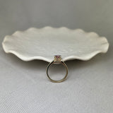 9ct Yellow Gold Morganite Solitaire Pear Shape Cocktail Ring
